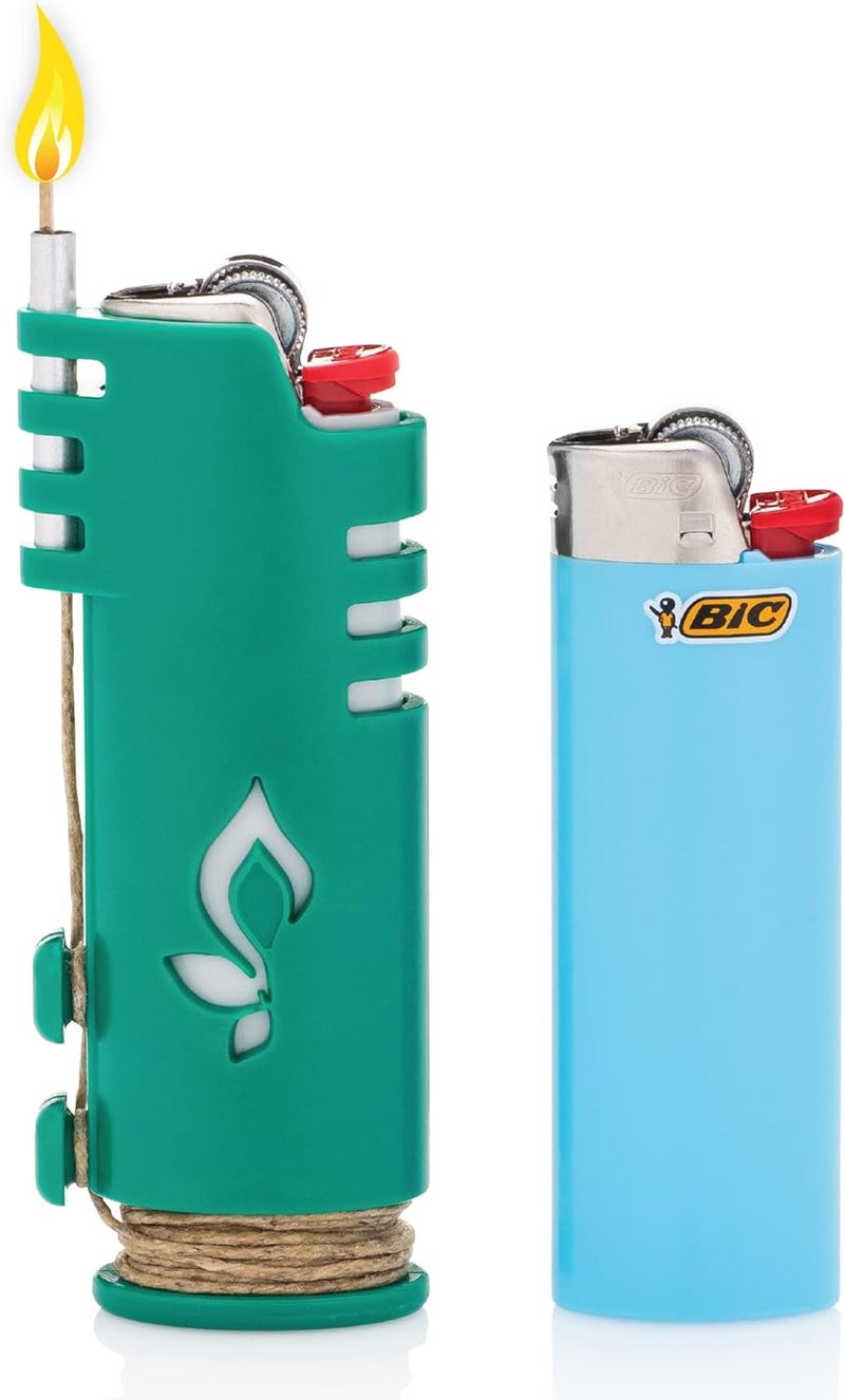 Hemplights Hemp Wick Lighter Wrapper (Blue) + 5 FT Hemp Wick - Image 3